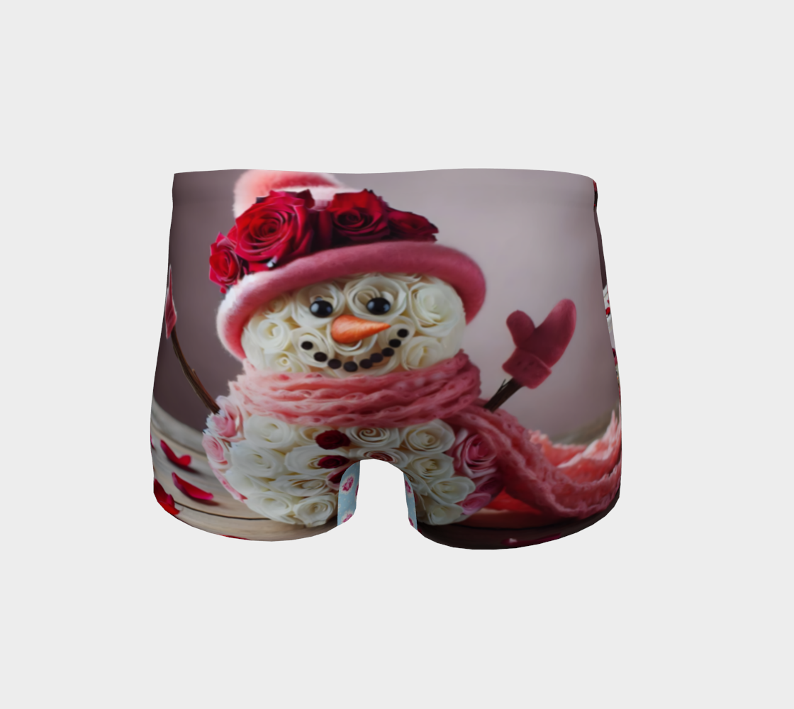 Floral Snowman Shorts