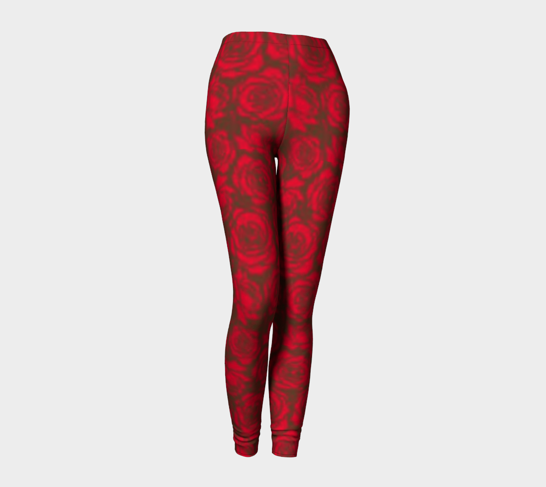 Red Rose Leggings