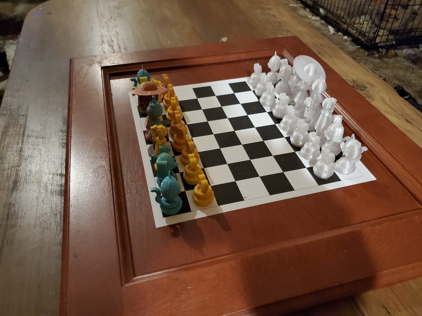 The "2.5 Family Themed" Chess Set. Board Design and Color Choice Optional