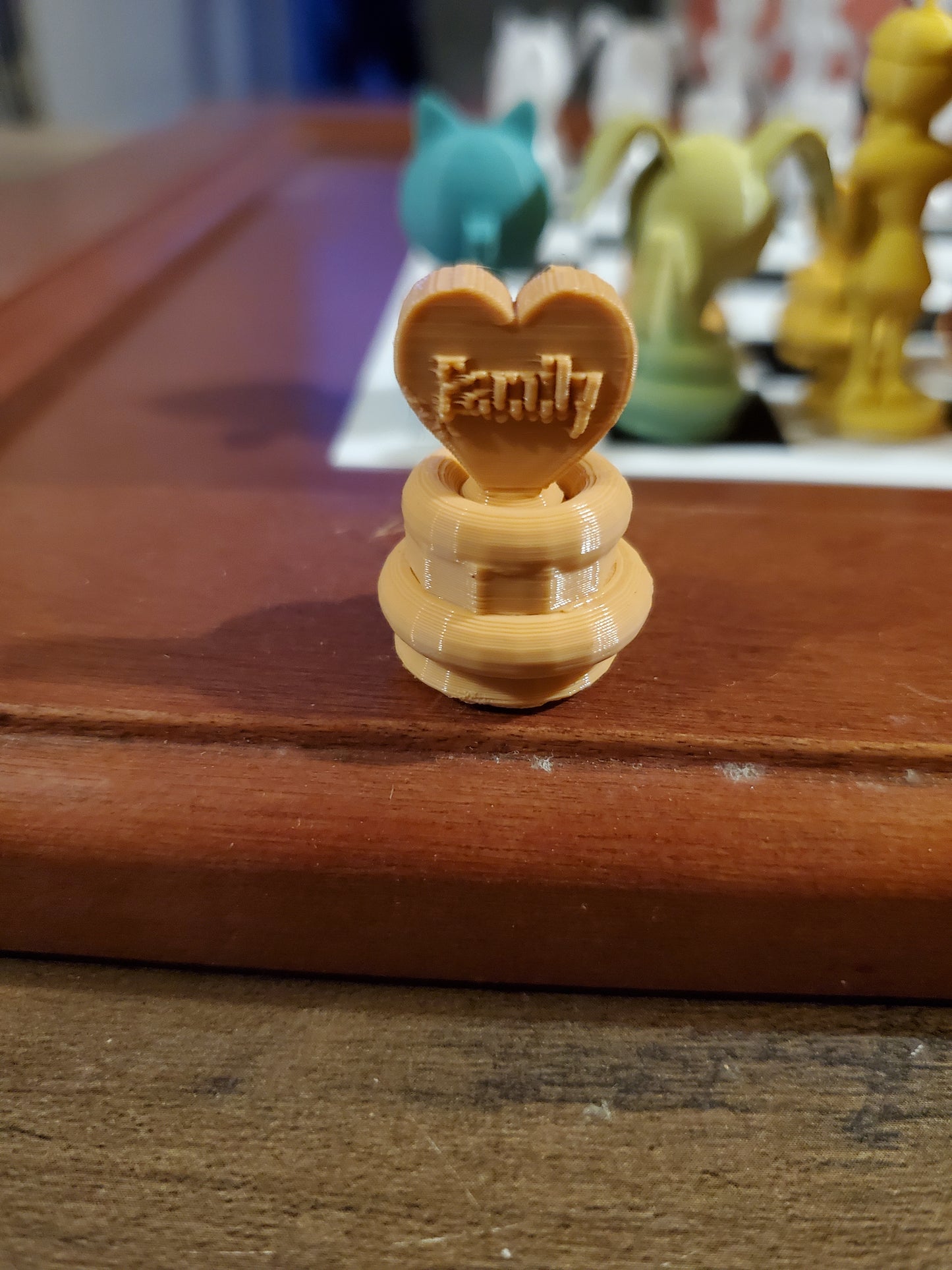 The "2.5 Family Themed" Chess Set. Board Design and Color Choice Optional