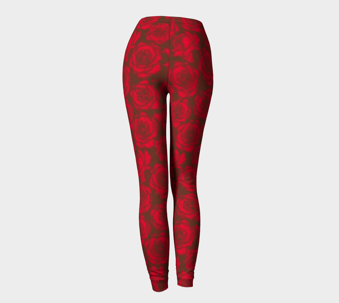 Red Rose Leggings