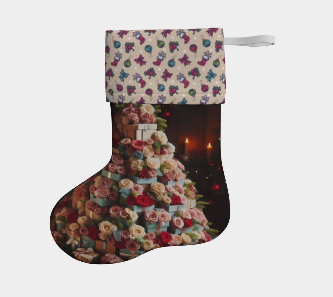 Floral Tannenbaum Stocking
