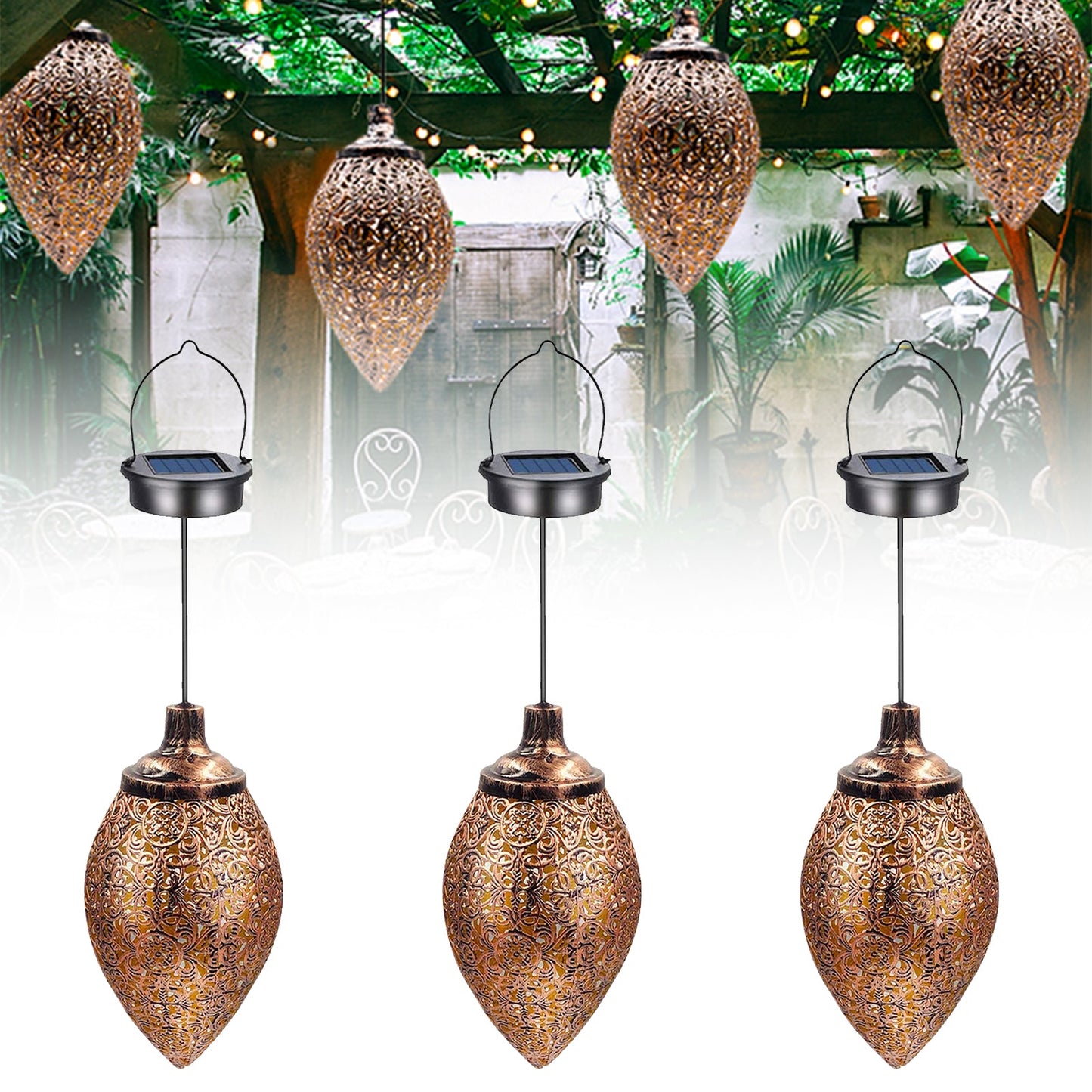 Solar Light LED Hanging Outdoor Fairy Light