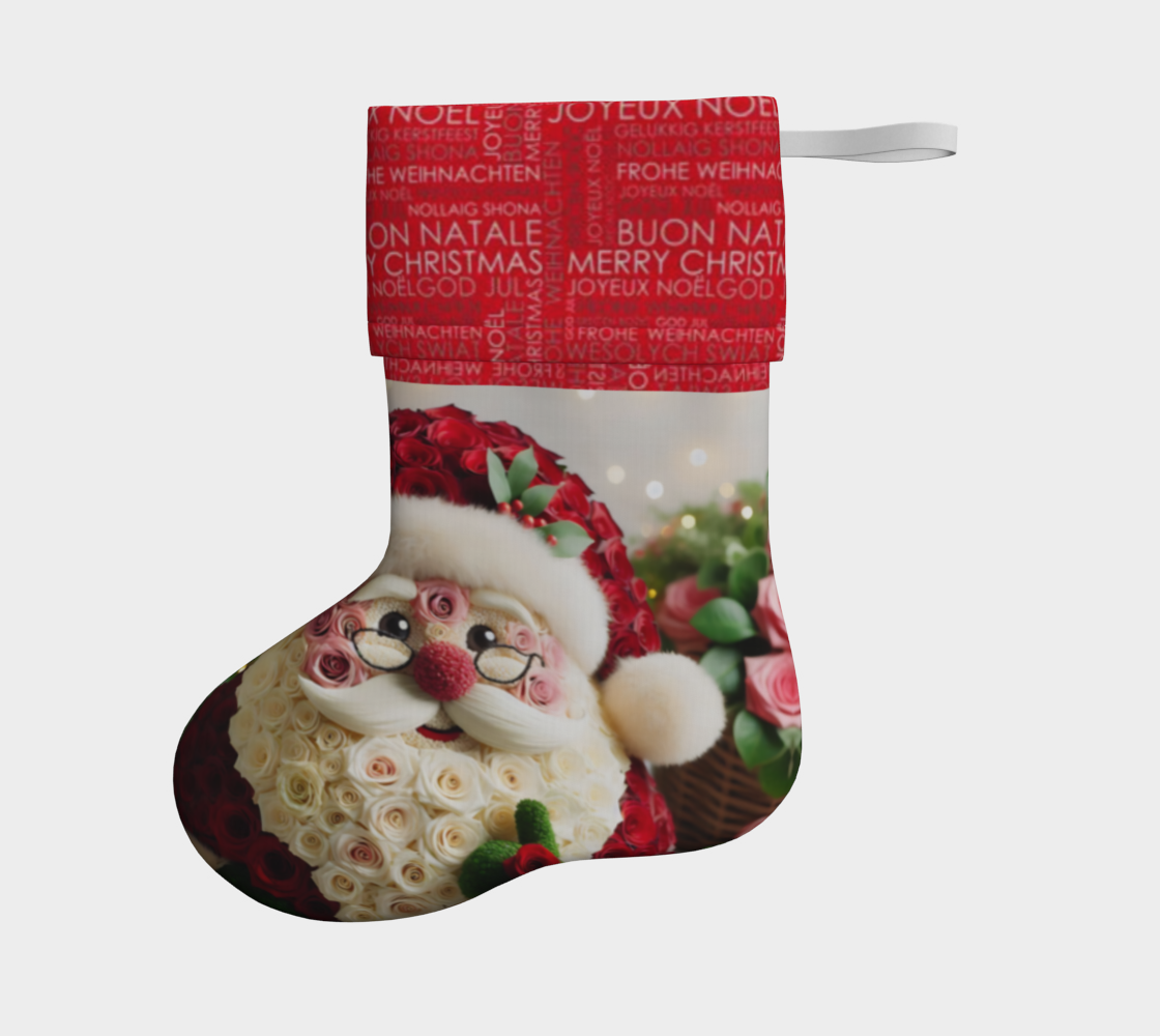 Rosy Santa Stocking