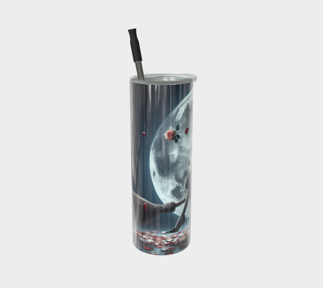 Rose Witch over Moon Tumbler