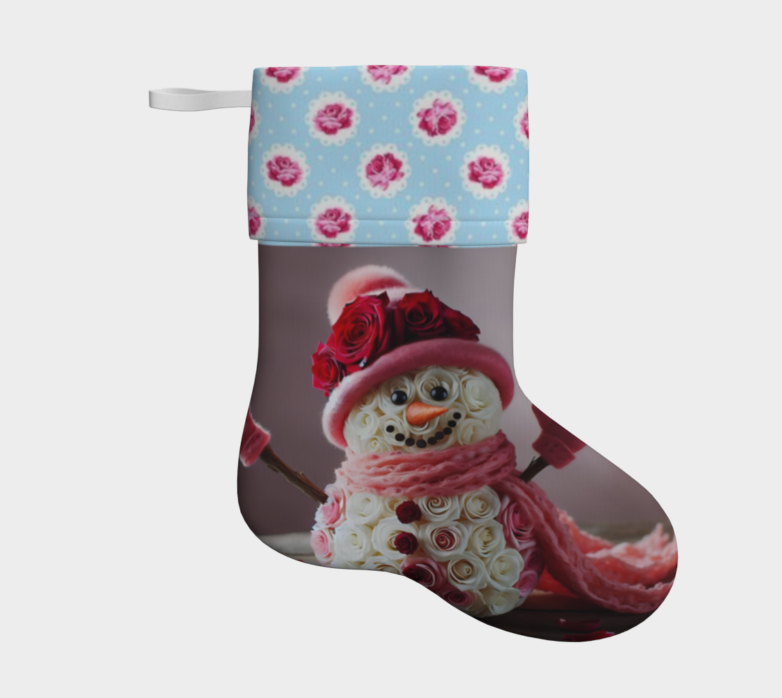 Floral Snowman Stockings