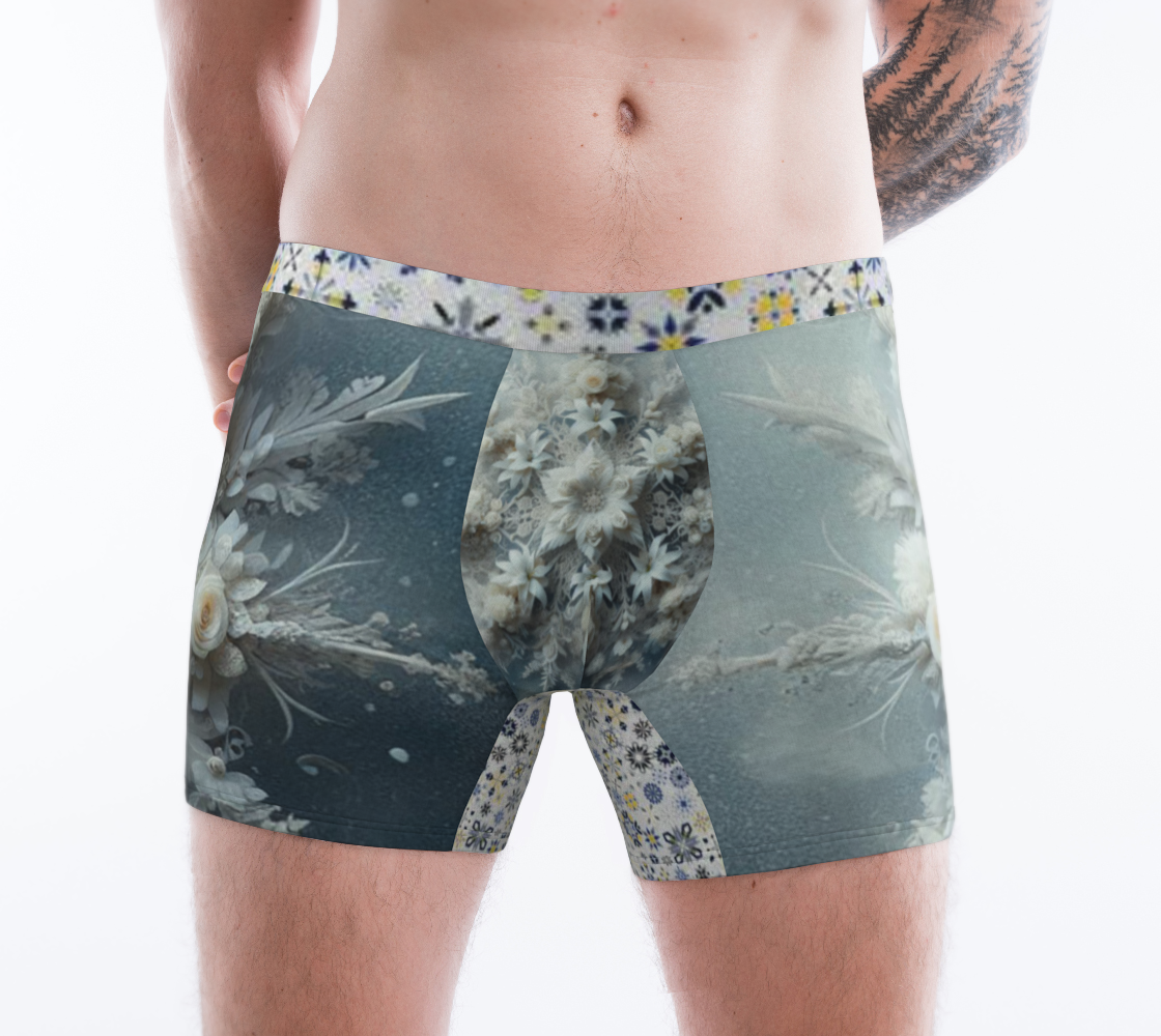 Floral Snowflake Boxer Briefs