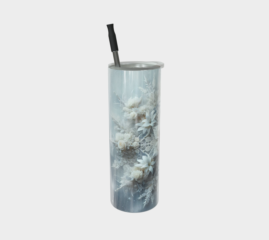 Floral Snowflake Tumbler