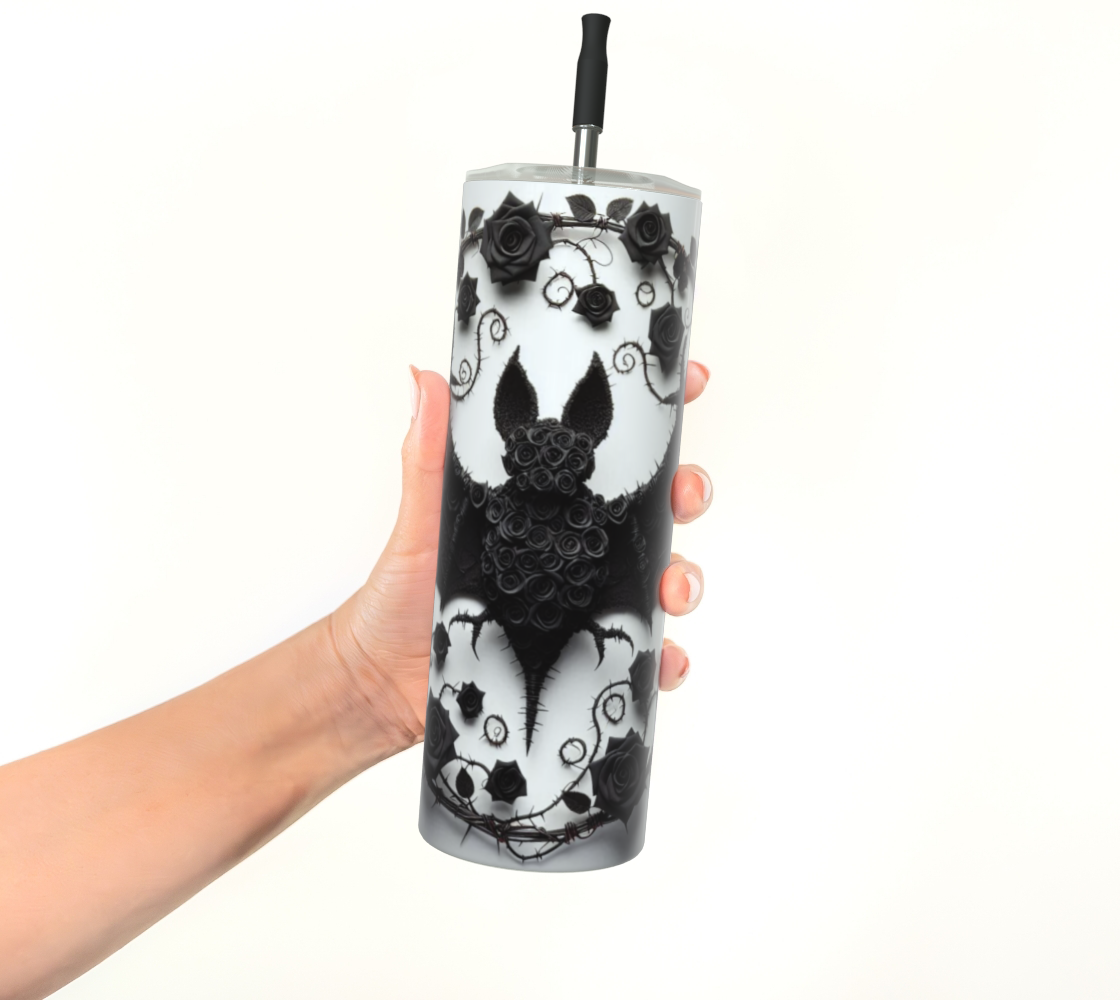 Rose Bat Tumbler