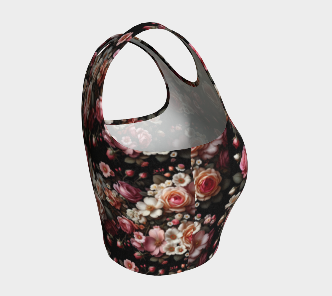 Roses on a Vine Crop Top