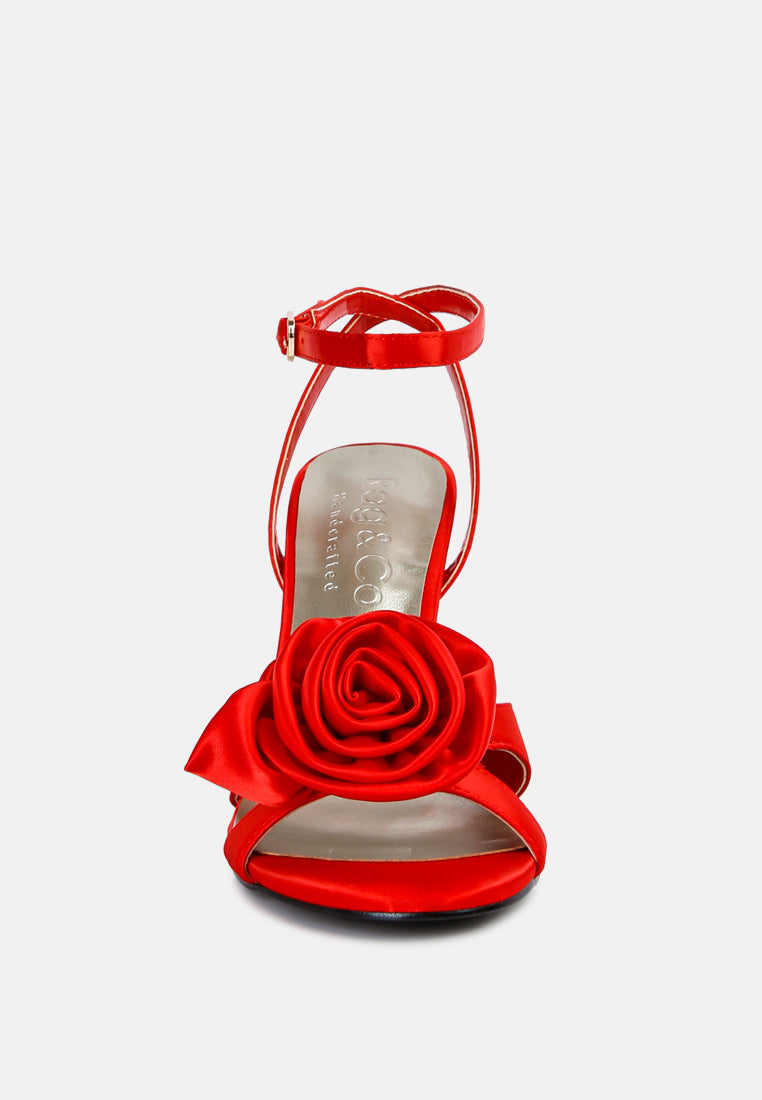 Chaumet Rose Bow Sandals