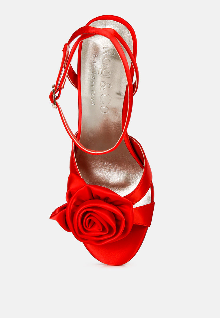 Chaumet Rose Bow Sandals