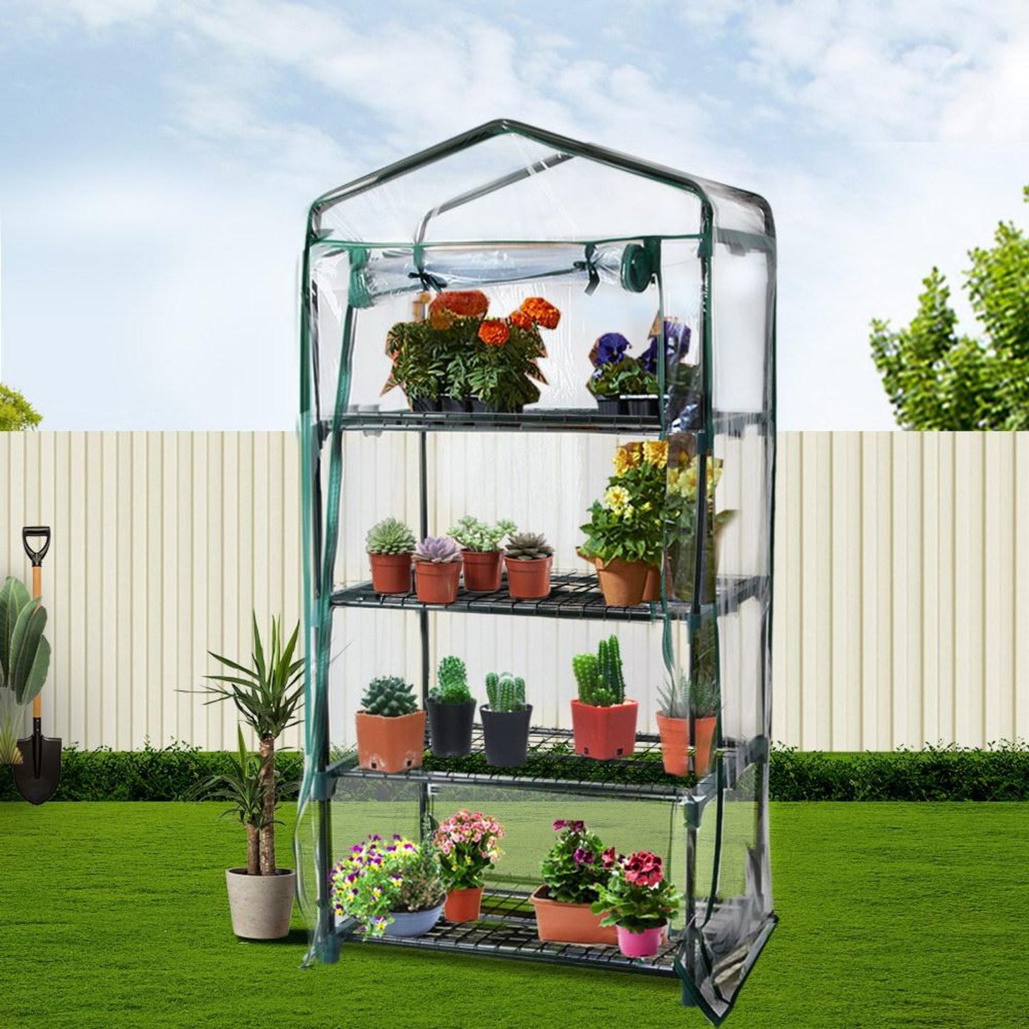 Greenfingers Greenhouse Garden Shed Green House Storage