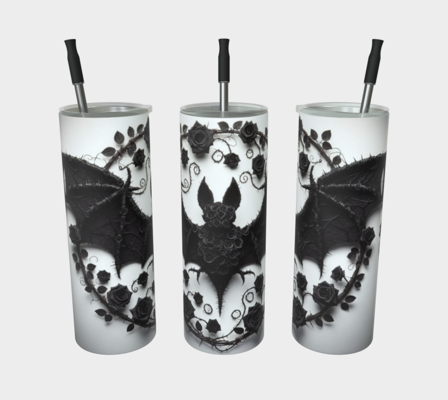 Rose Bat Tumbler