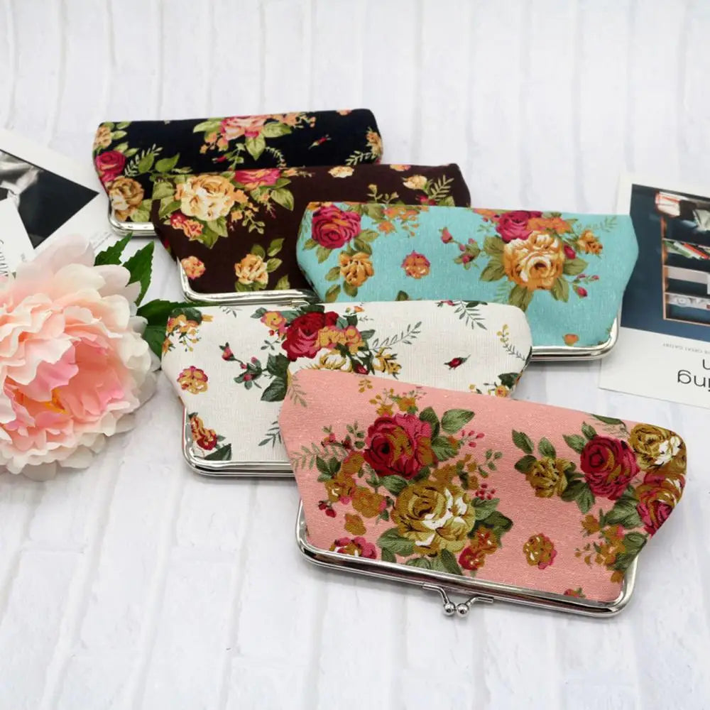Rose Themed Coin Purse