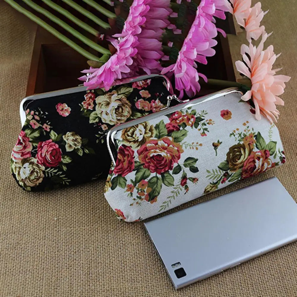 Rose Themed Coin Purse