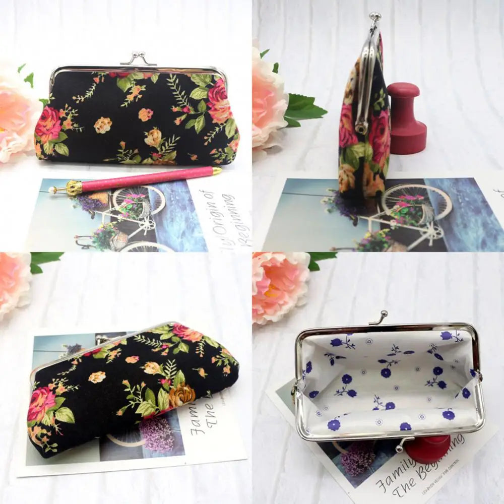 Rose Themed Coin Purse
