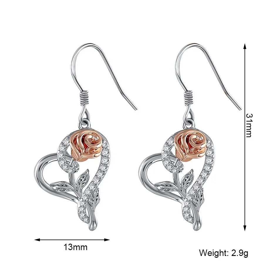 Rose Valley Drop Earrings