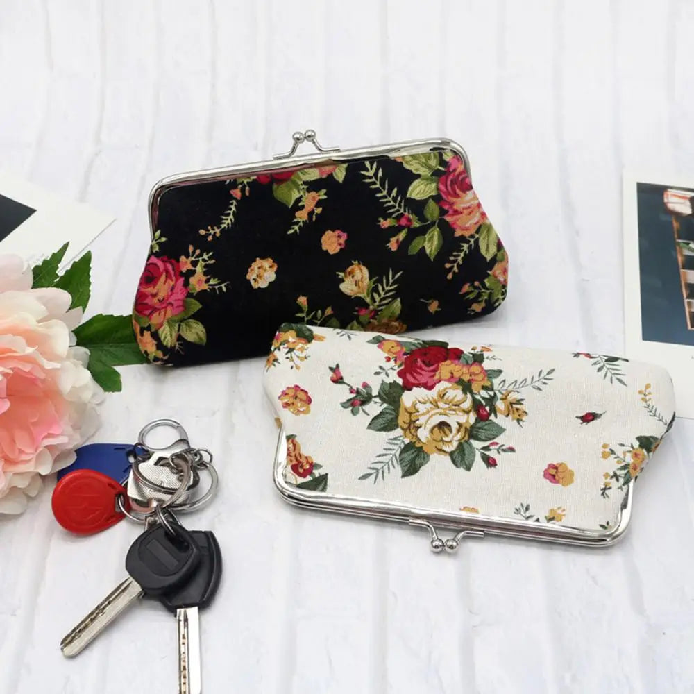 Rose Themed Coin Purse