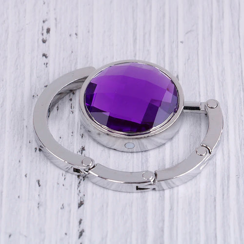 Floral Themed Metal Bag Table Hanger