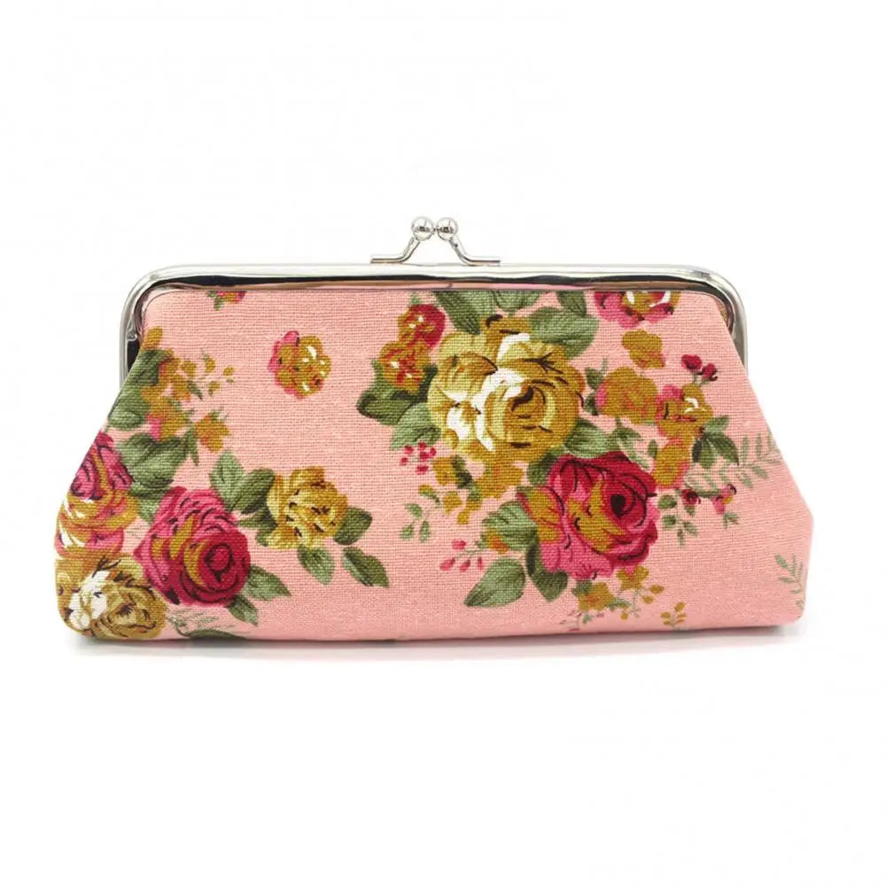 Rose Themed Coin Purse