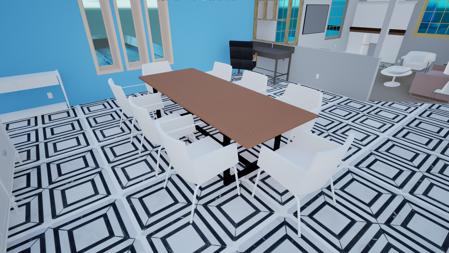 Slat Top Table - Revit Family File