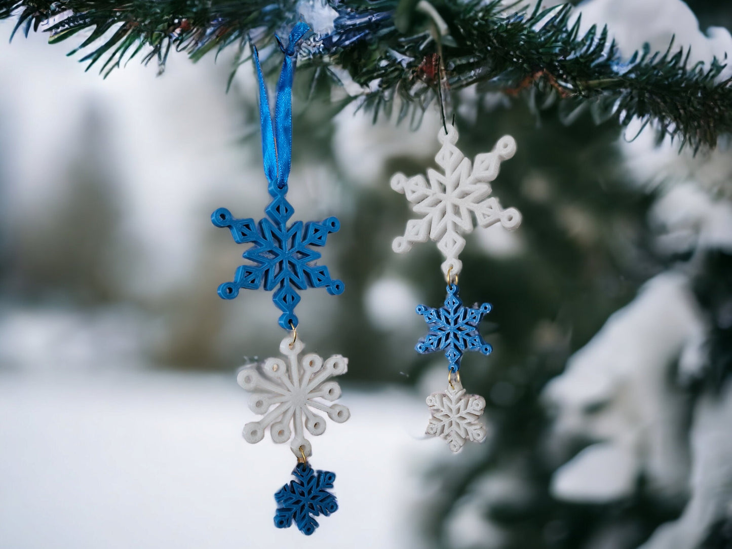3D Printed Snowflake Ornaments