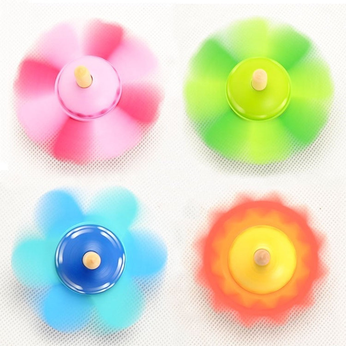 Flower Wooden Spinning Top