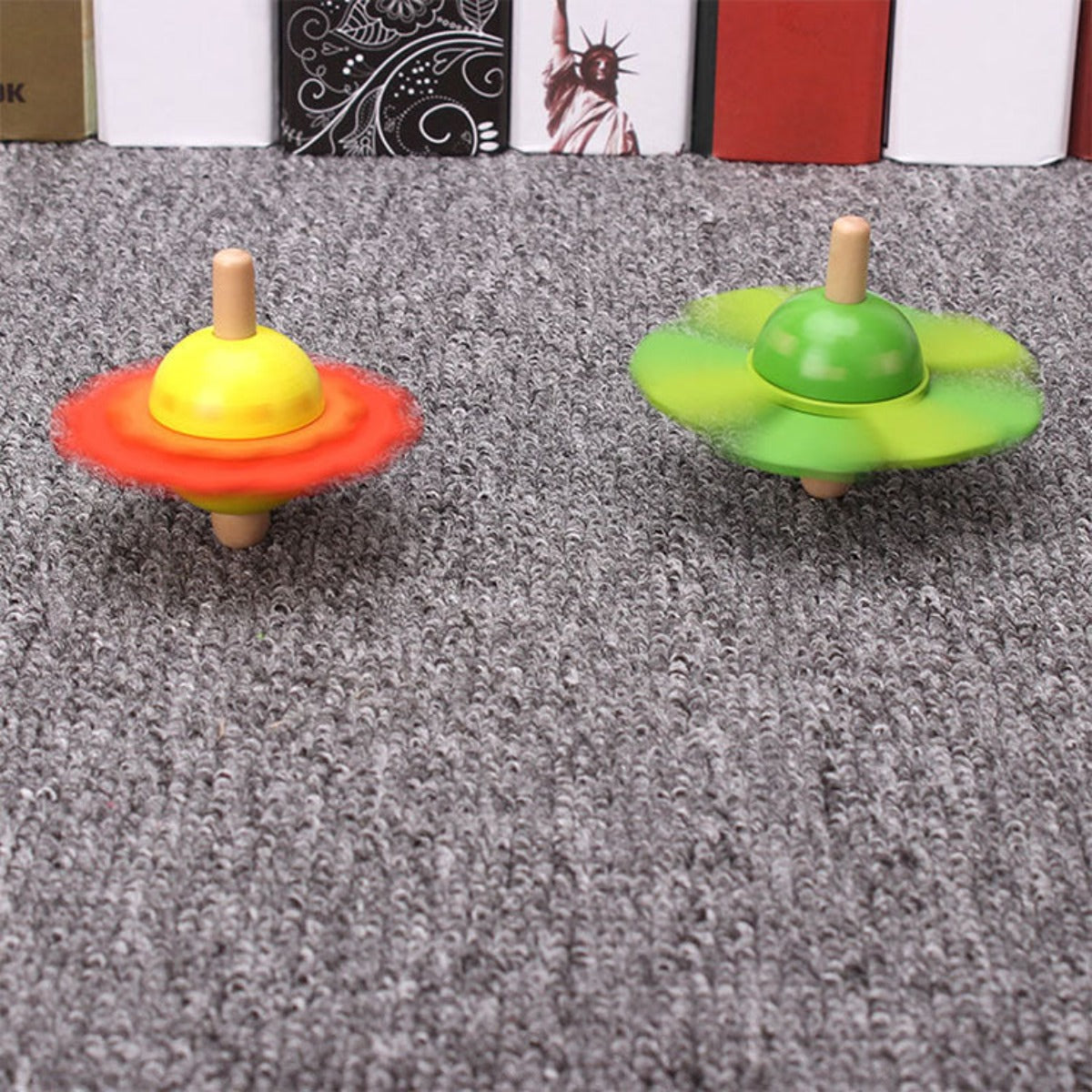 Flower Wooden Spinning Top