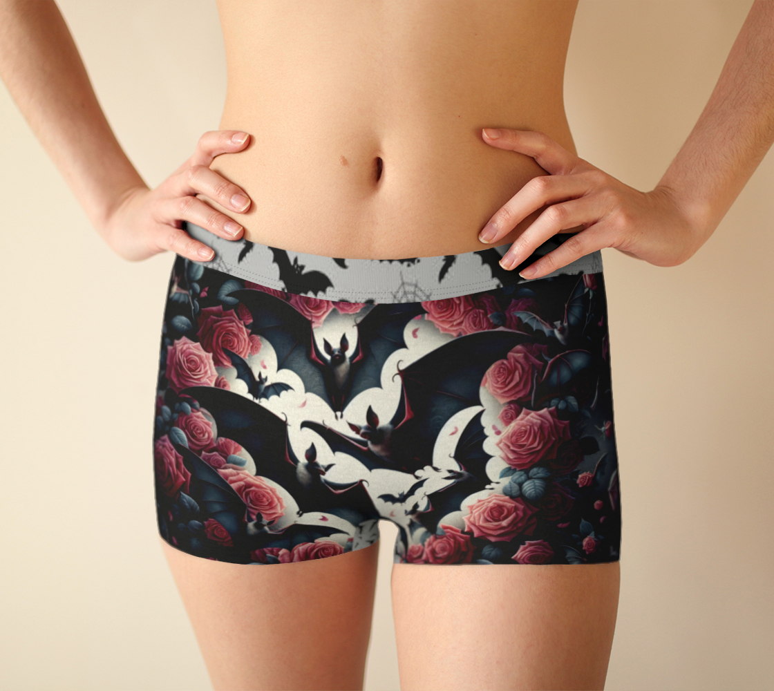 Black Rose Bat Boy shorts