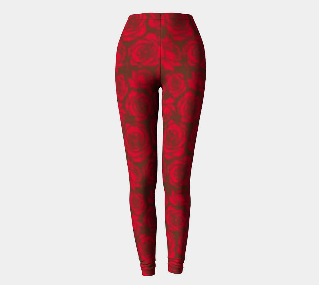 Red Rose Leggings