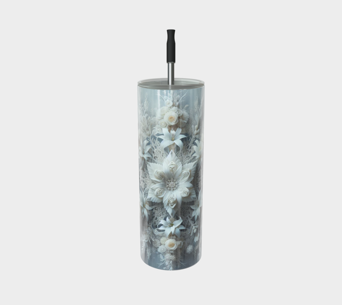 Floral Snowflake Tumbler