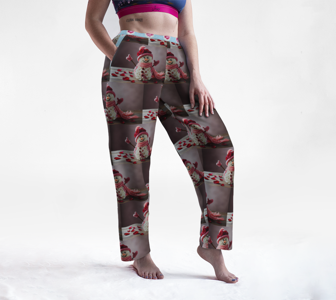 Floral Snowman Lounge Pant