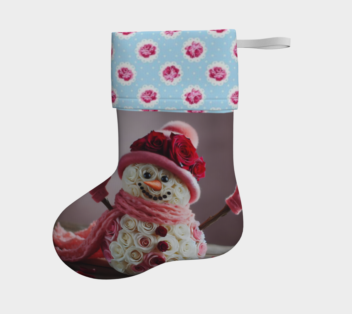 Floral Snowman Stockings