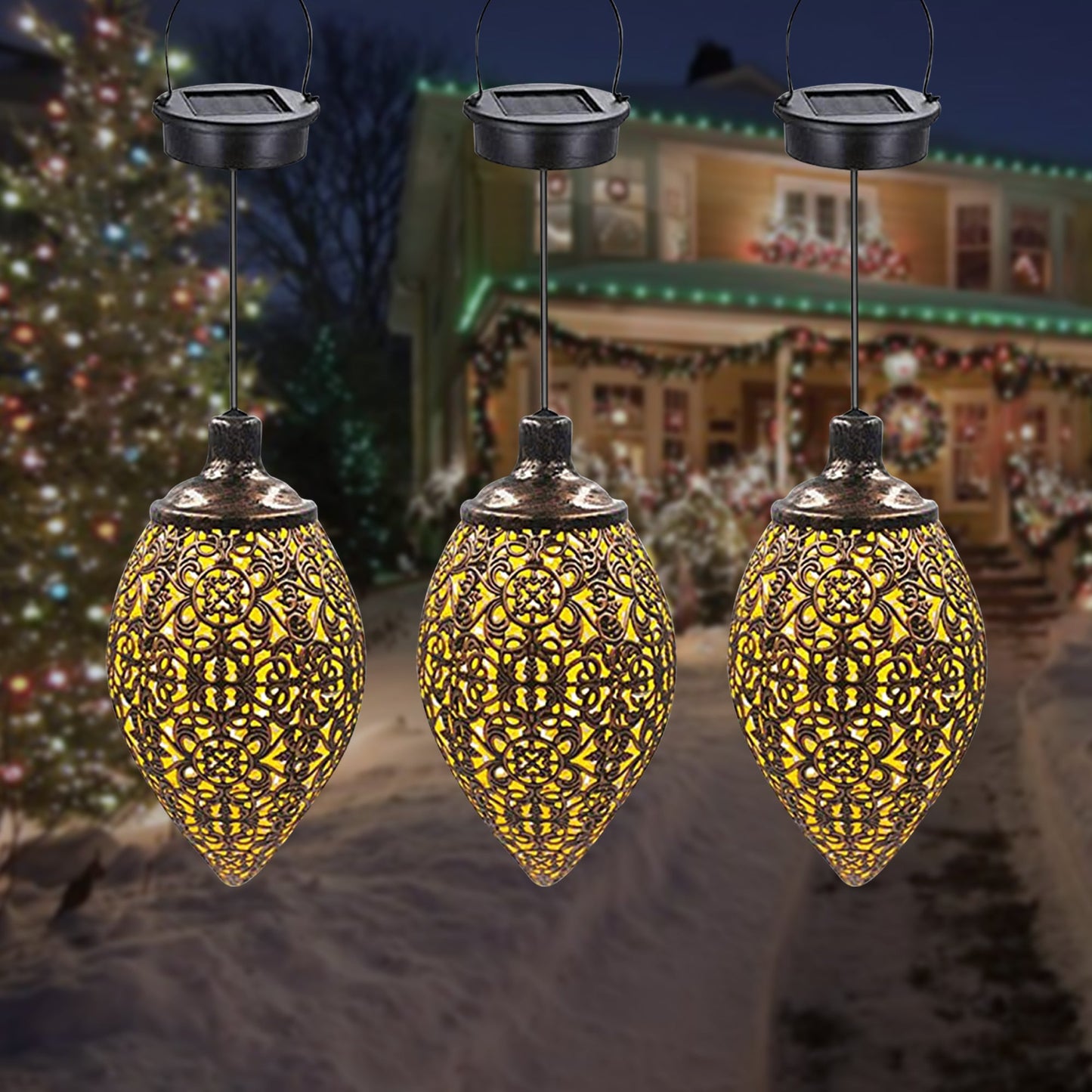 Solar Light LED Hanging Outdoor Fairy Light