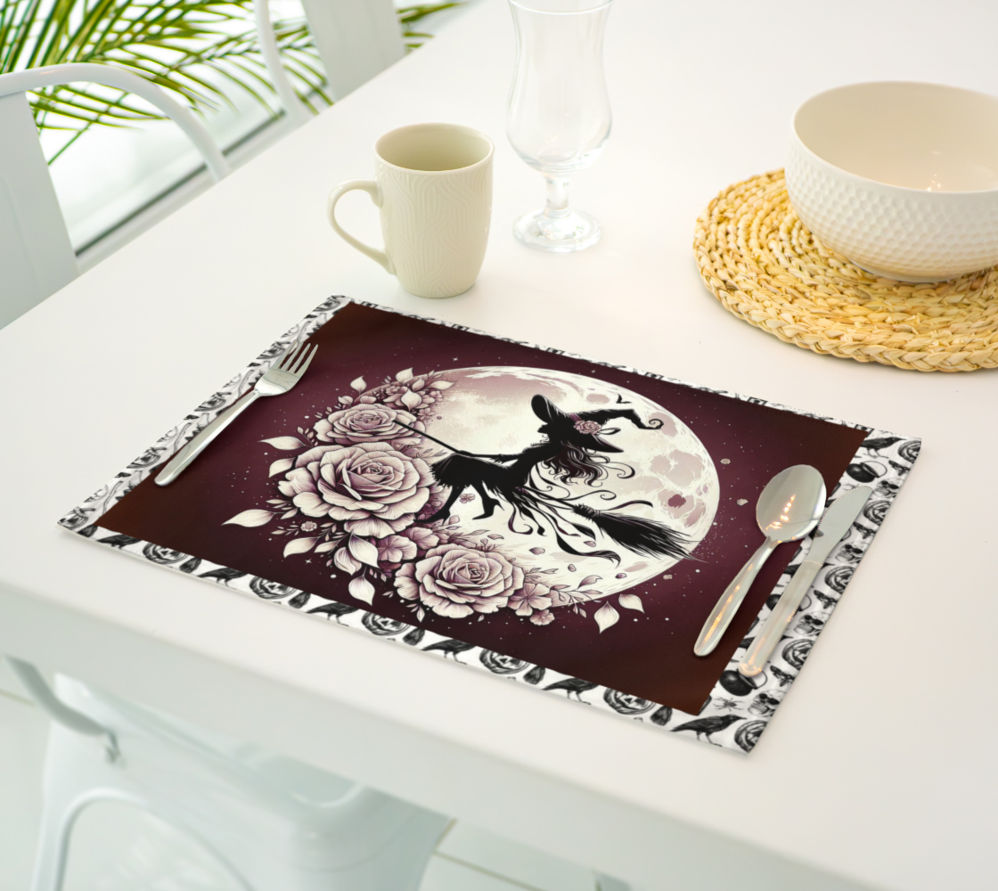 Flower Moon Witch Placemat
