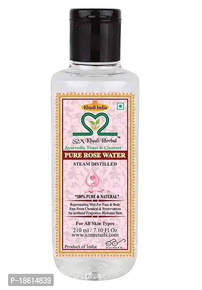 S2M Khadi Herbal Rose water/Toner 210ml - Pack of 10