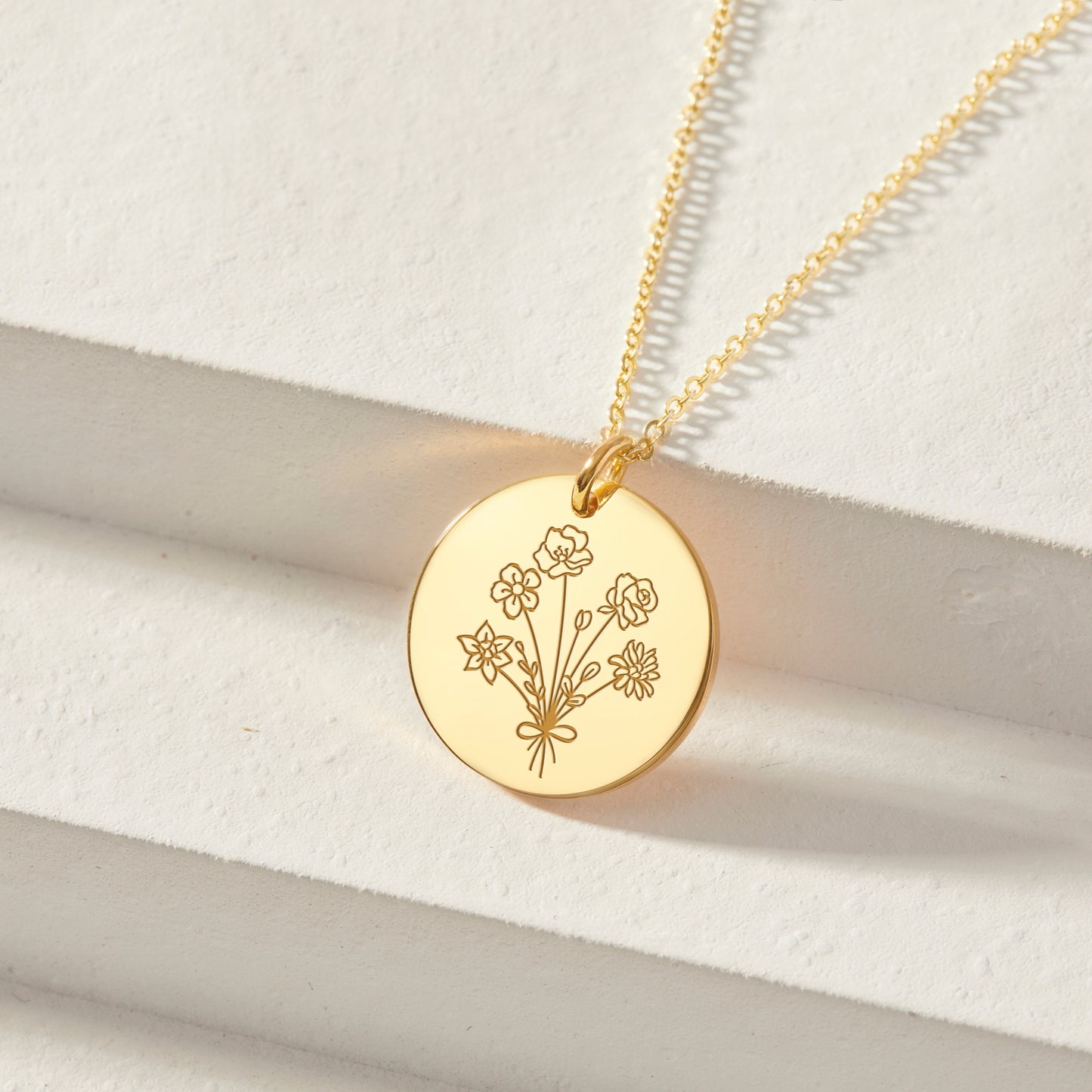 Combined Birth Flower Necklace