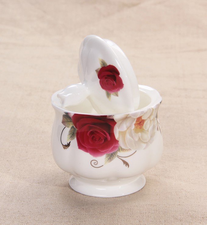 Creative Rose Sugar Bowl