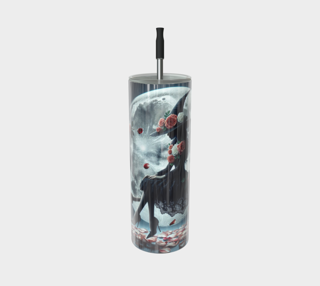 Rose Witch over Moon Tumbler
