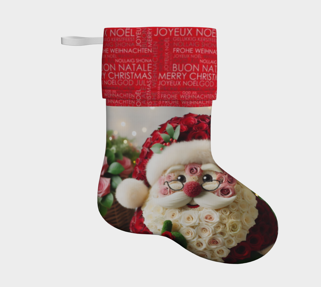 Rosy Santa Stocking