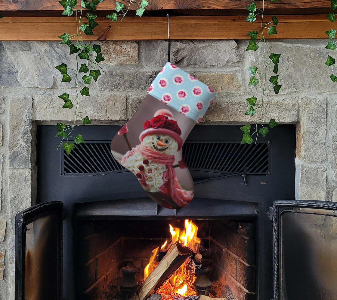 Floral Snowman Stockings