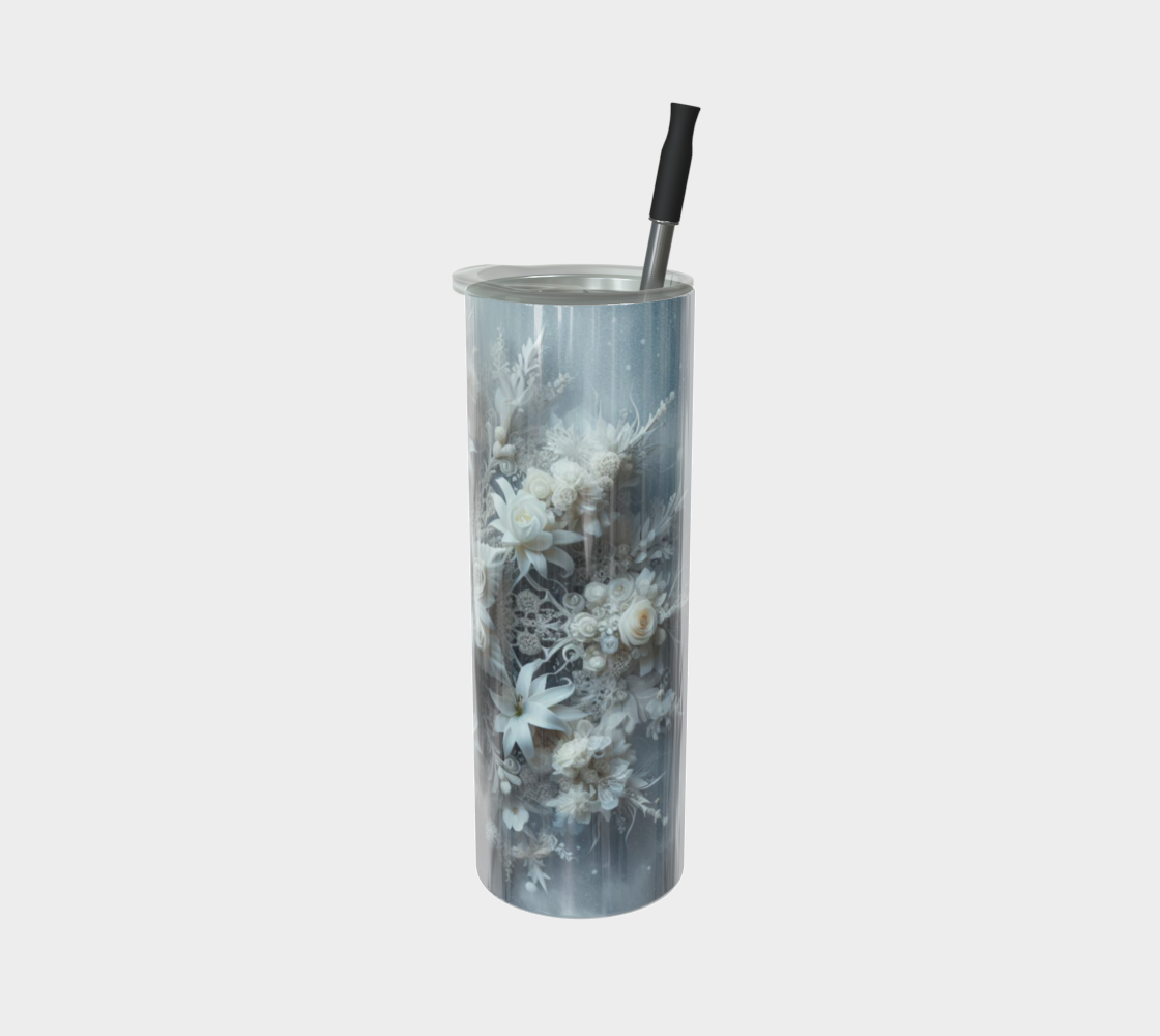 Floral Snowflake Tumbler