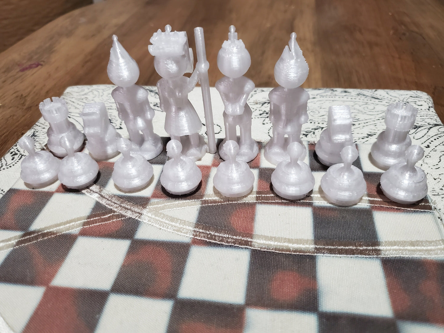 3D Printed Recycled Material Chess Board - Fantasy Theme