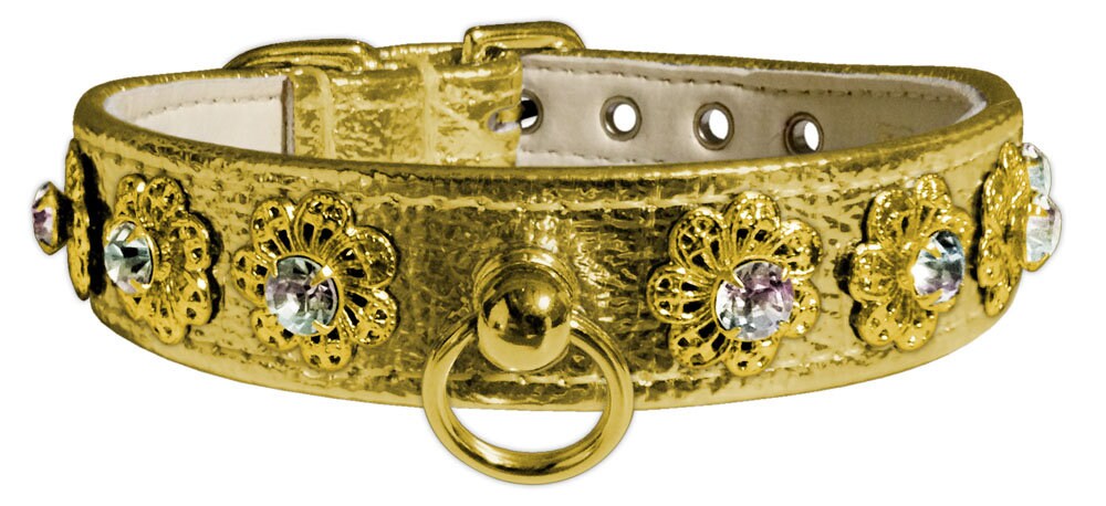 Starlite Crystal Flower Pet Collar