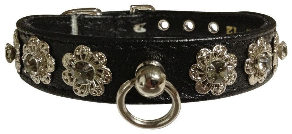 Starlite Crystal Flower Pet Collar