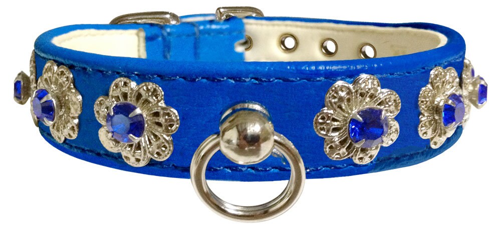 Starlite Crystal Flower Pet Collar
