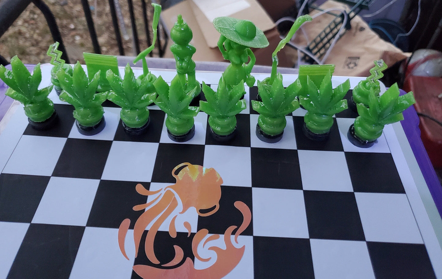 Horoscope and Herb Themed Chess Set