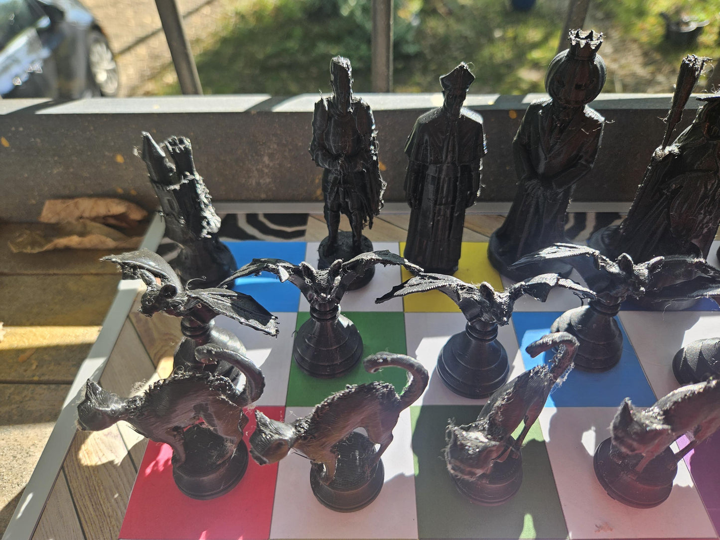 Halloween Themed 3D Printed Chess Set - Magnetic