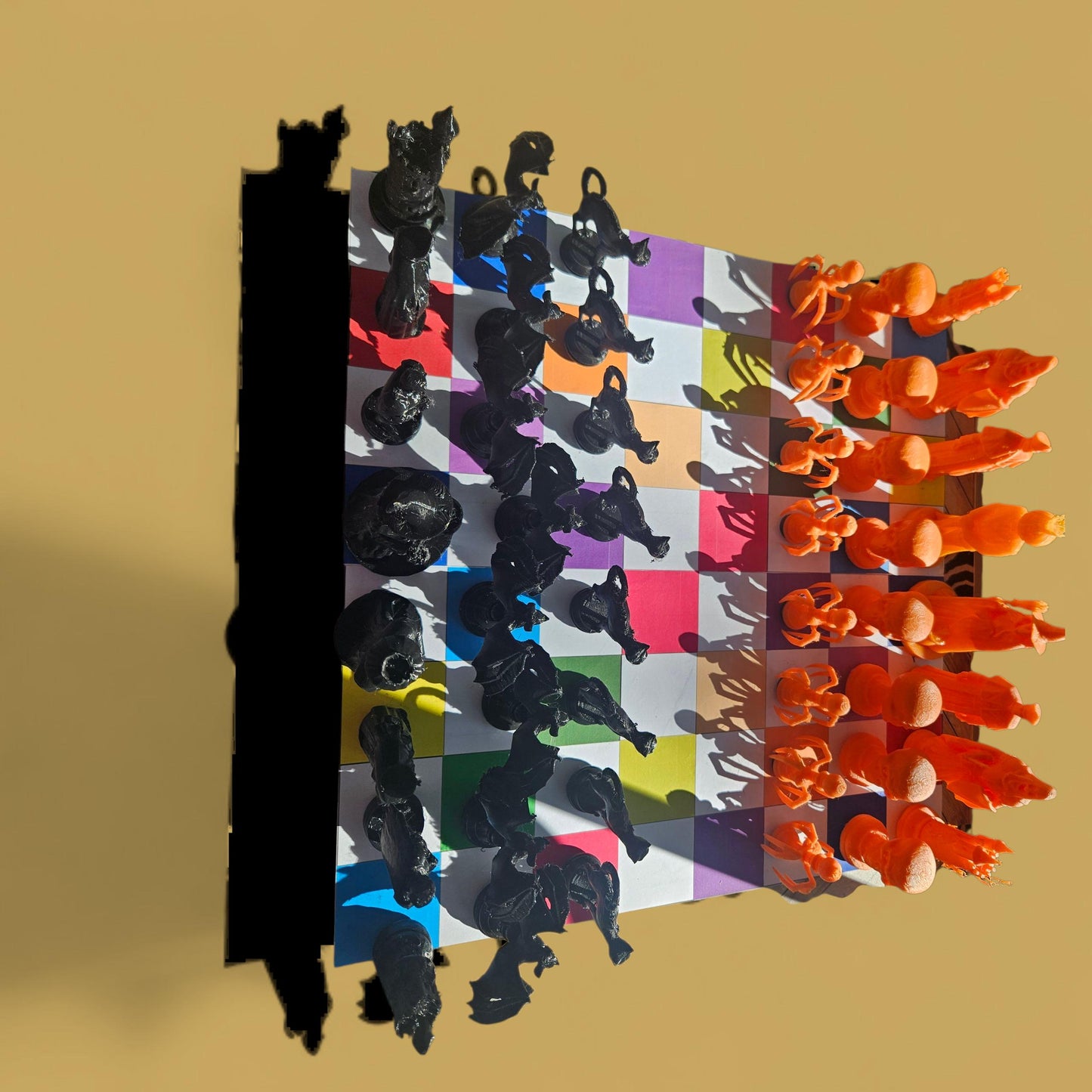 Halloween Themed 3D Printed Chess Set - Magnetic